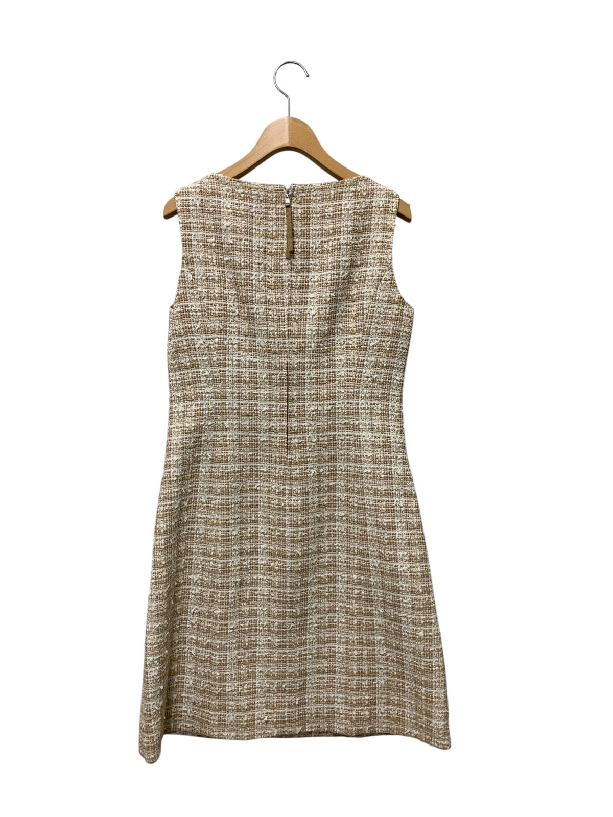 フォクシーブティック Dress Victoria 40543 ワンピース 38 ベージュ ツイード IT2XKTGSIY8Q