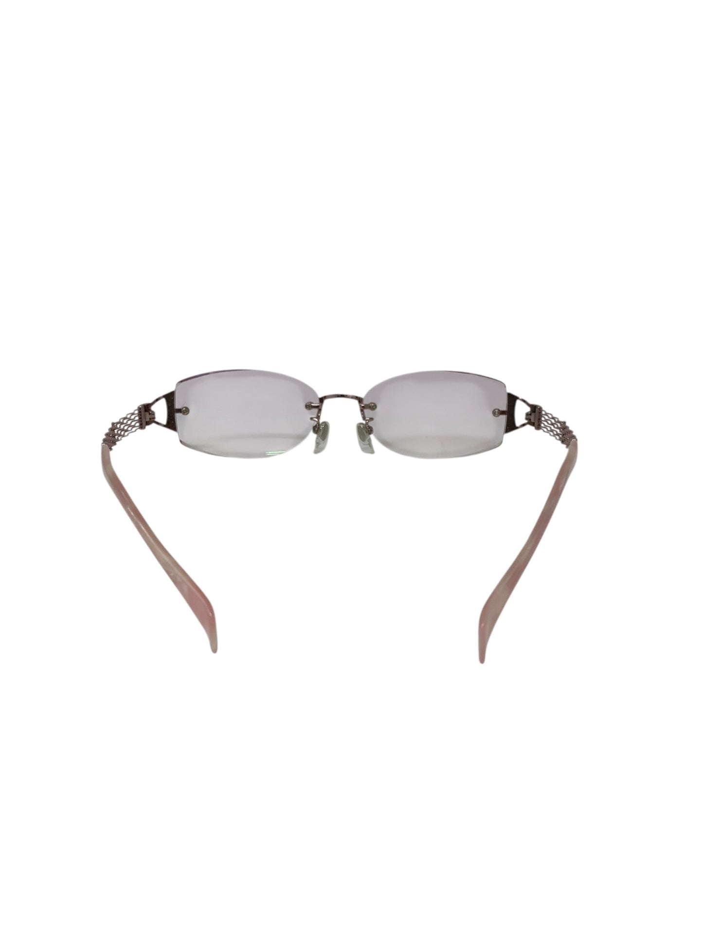 ラインアートシャルマン XL1093　 メガネ ピンク マーブル柄 ラインストーン ITYWN6WDQ97G 【SALE】