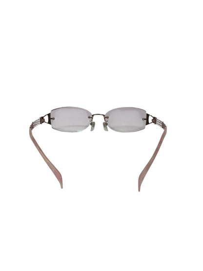 ラインアートシャルマン XL1093　 メガネ ピンク マーブル柄 ラインストーン ITYWN6WDQ97G 【SALE】