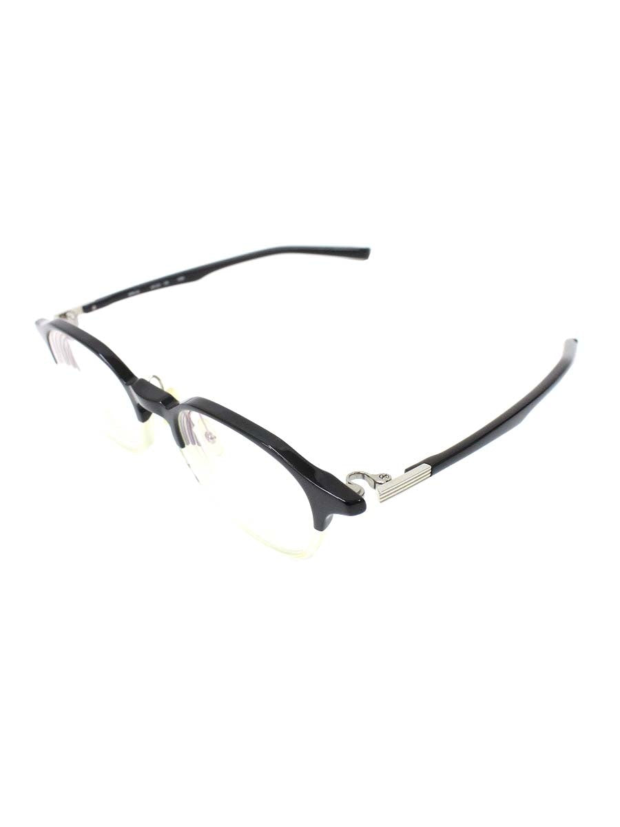 フォーナインズ NPM-60 メガネ ブラック/クリア/シルバー コンビ ウェリントン col.6382 ITWN336FIE7O