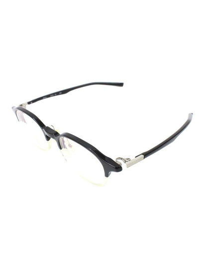 フォーナインズ NPM-60 メガネ ブラック/クリア/シルバー コンビ ウェリントン col.6382 ITWN336FIE7O