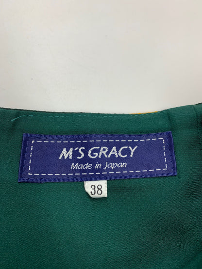 エムズグレイシー Cherry チェリー 817558 スカート 38 グリーン ITRLO5GCN1IS