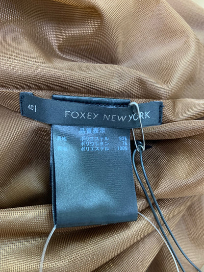 フォクシーニューヨーク サクセス 29487 ワンピース 40 ブラウン ITWD0480XVGO