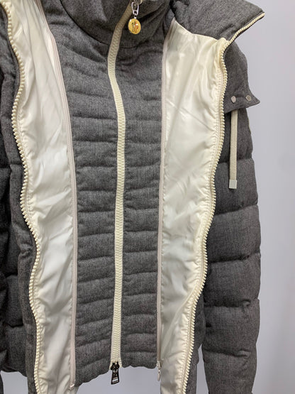 モンクレール MUFLIER GIUBBOTTO MUFLIER JACKET 120934692605 ダウンジャケット 0 グレー フード 2way IT5H2UH2OCO7