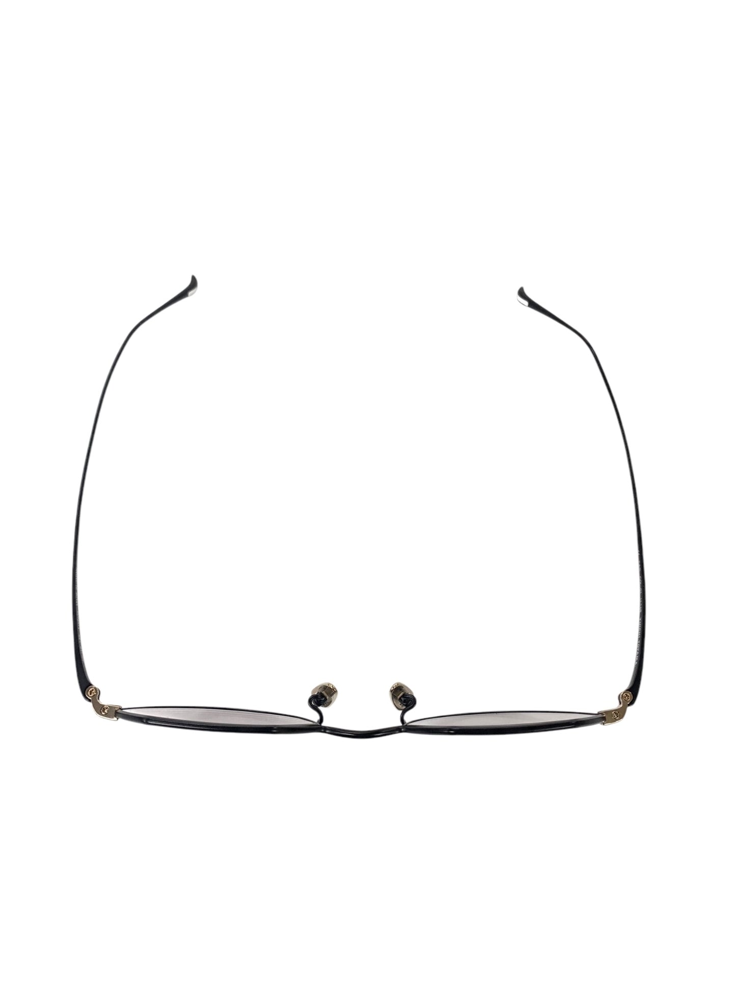 ユウイチトヤマ Ludwig U-148 メガネ ブラック チタンフレーム 台形リム ITDRBG4X9GNE