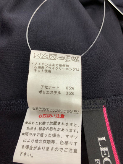 レオナールファッション 0130260 ワンピース 38 ブラック フラワー シースルー IT8GL8PRB1L0