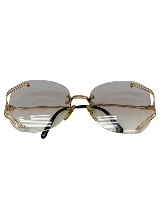 クリスチャンディオール メガネ ゴールド メタルフレーム リムレス ボストン ITP8TZFMX22S