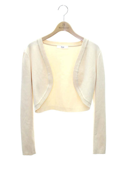 ルネ 6512060 カーディガン 36 ベージュ ボレロ ITQXIHVH9E7I
