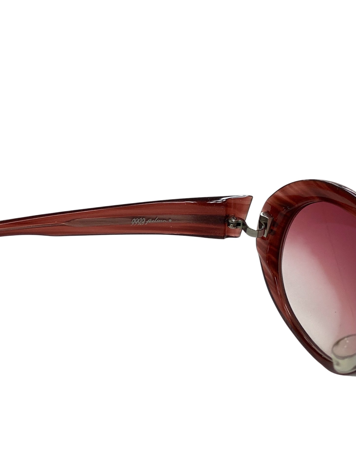 フォーナインズ feelsun F-03NP サングラス レッド フィールサン オーバル ラメ IT9ES4E4VBK0