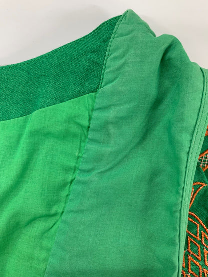 チェスティ Summer Embroidery Setup 12S540 セットアップ 1 グリーン トロピカルモチーフ 刺繍 フリル レース ITHARP7A4M1O