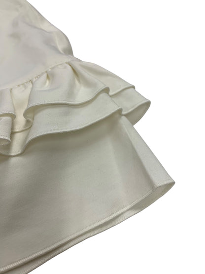 フォクシーニューヨーク ブラウス ラッフルトリムスリーブティー 37025 38 ホワイト フリル ITCBGOI345AK