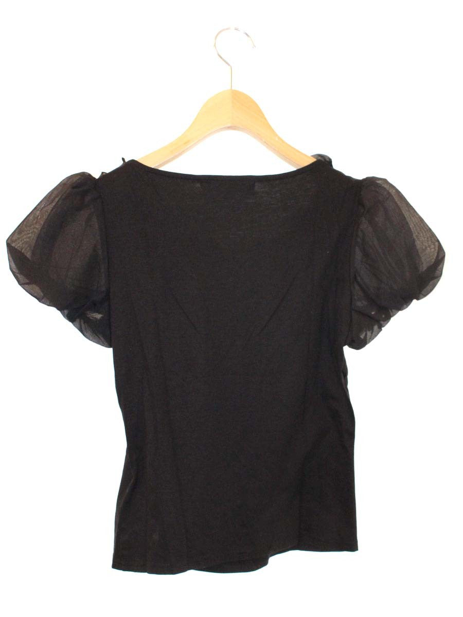 エムズグレイシー 225311 Tシャツ カットソー 38 ブラック ITVNQ3JL2GZO