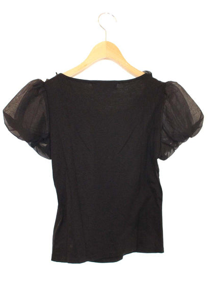 エムズグレイシー 225311 Tシャツ カットソー 38 ブラック ITVNQ3JL2GZO
