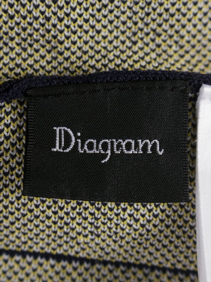 ダイアグラム 39133106-0 ワンピース 36 ネイビー カシュクール ニット IT1FUPB2S6ET