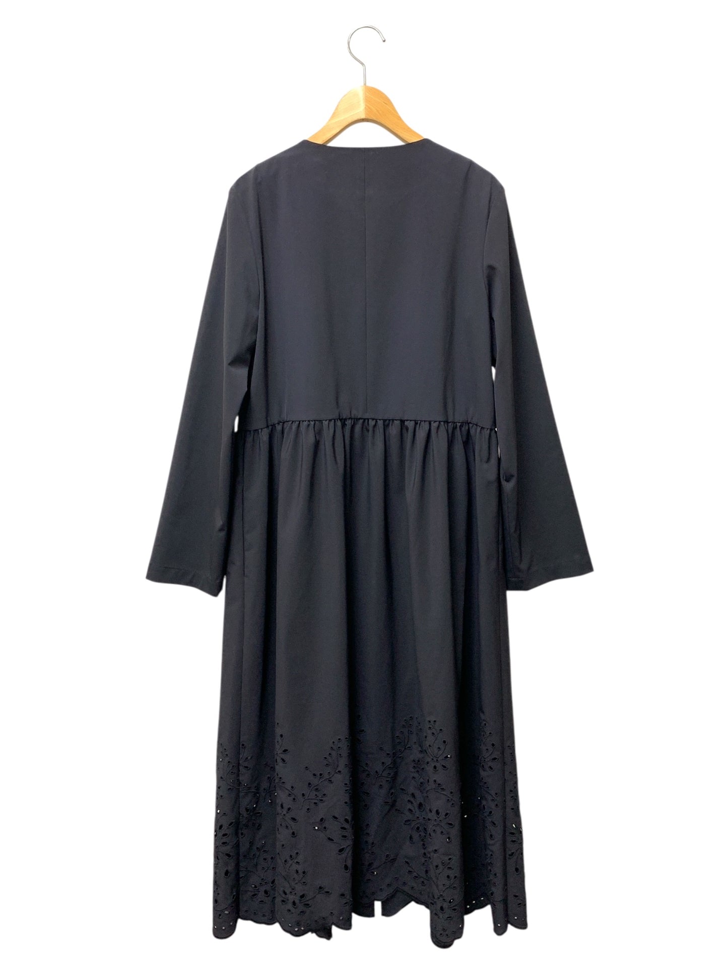 フォクシーニューヨーク Aster Coat アスター 42763 コート 40 ネイビー 刺繍 フロントジップ ITNS9X3280O8