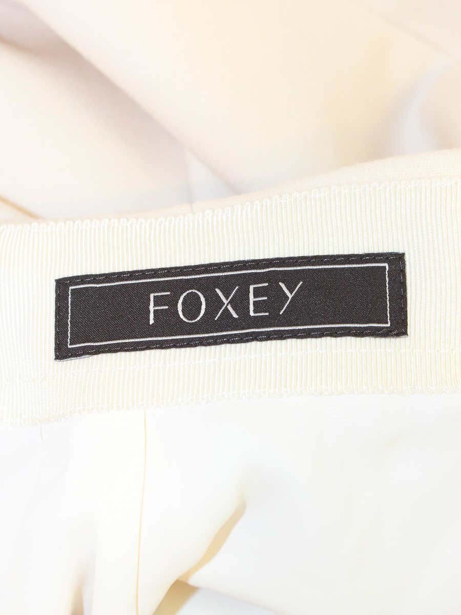 フォクシーブティック CHOUQUETTE 39780 スカート 38 ベージュ タックフレア ITZ3EK62P3MO