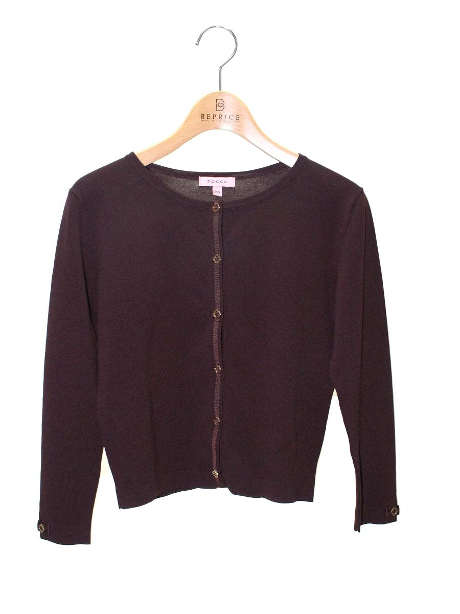 トッカ KRTOKA0040 カーディガン XS ブラウン ITTO35EZSCXY