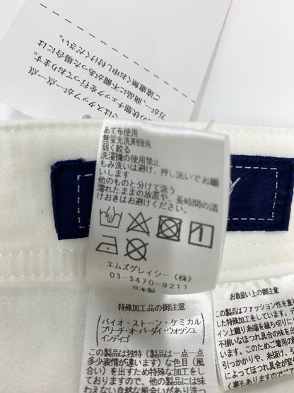 エムズグレイシー バッグポケット刺繍付きスリムデニムパンツ 316606 36 ホワイト ITHCMV3OLO0M
