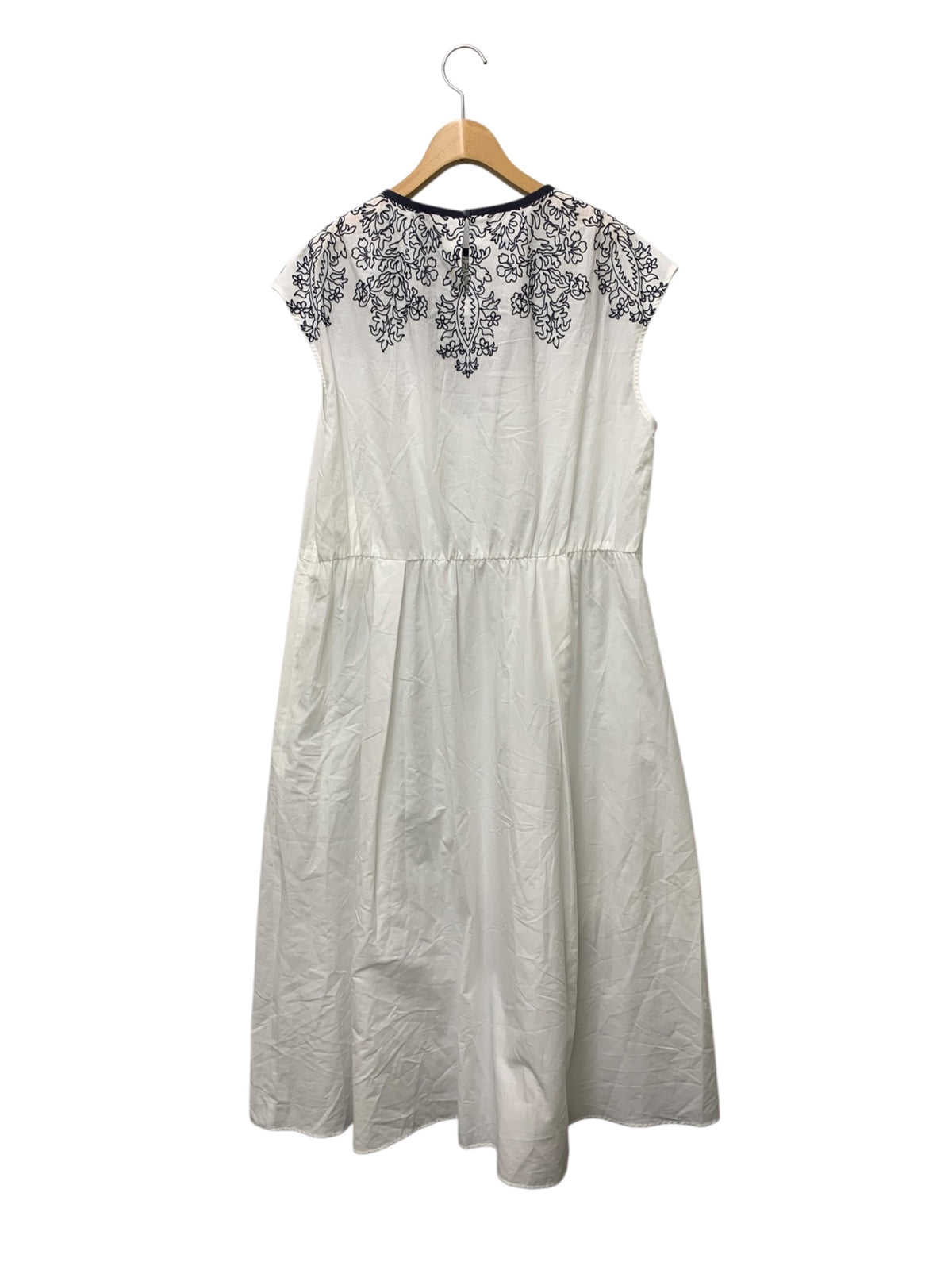 ブールジュ 刺繍フレンチスリーブワンピース 1504062 13+ ホワイト 25SS レリアン ITOJVWWCLJZ3