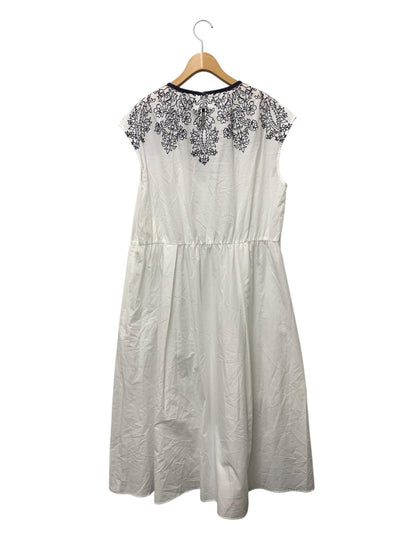 ブールジュ 刺繍フレンチスリーブワンピース 1504062 13+ ホワイト 25SS レリアン ITOJVWWCLJZ3