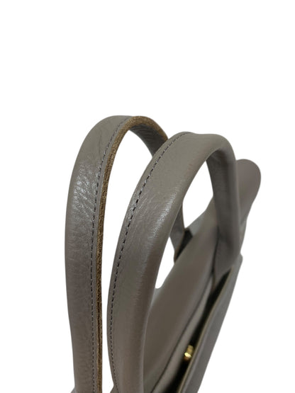 ラシット レザーフラップトートバッグ CE-1033 グレー コットン ドビーキャンバス ITPJ17BWJ8CG