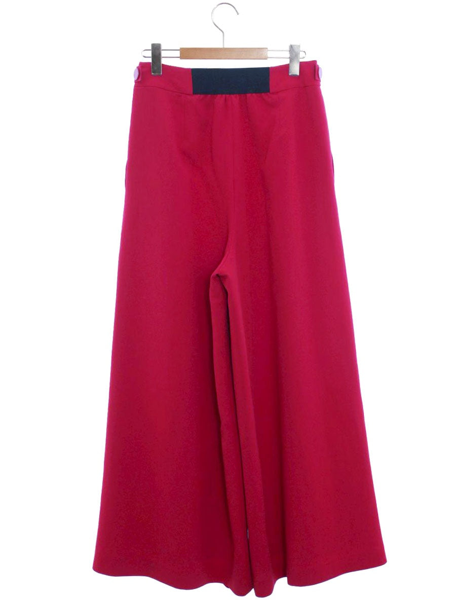 アドーア ミドルジョーゼットワイドパンツ 531-9230110 38 レッド IT54AYUO689K