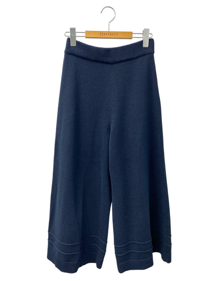 フォクシーニューヨーク collection リラクシングニットパンツ 40587 パンツ 38 ネイビー ニット ワイド IT480TOEMAXC