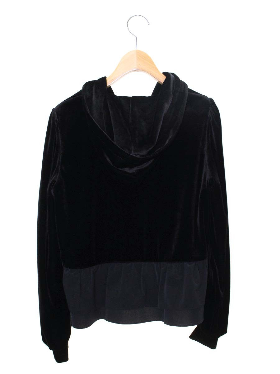 トゥービーシック W5E02-611-09 パーカー 42 ブラック ベロア ジップ ITPESE3H0XLQ