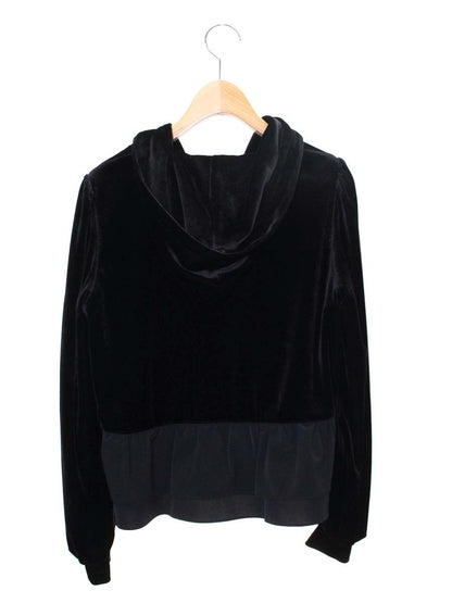 トゥービーシック W5E02-611-09 パーカー 42 ブラック ベロア ジップ ITPESE3H0XLQ