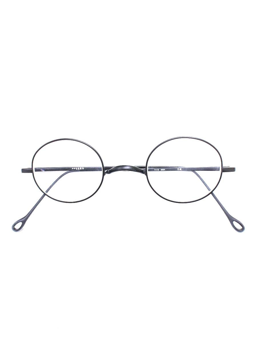 井戸多美男 T416 メガネ ブラック 金子眼鏡 サンプラチナ マットブラック ITT7OBPE86W0