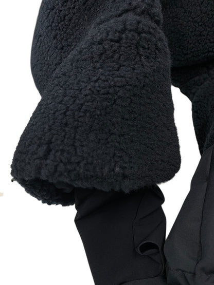 ヘルノ LAMINAR PI00319DL 12804 11106 ダウンコート 48 ブラック テディテック ゴアテックス インフィニウム ウィンドストッパー IT8PHO7HGPN2