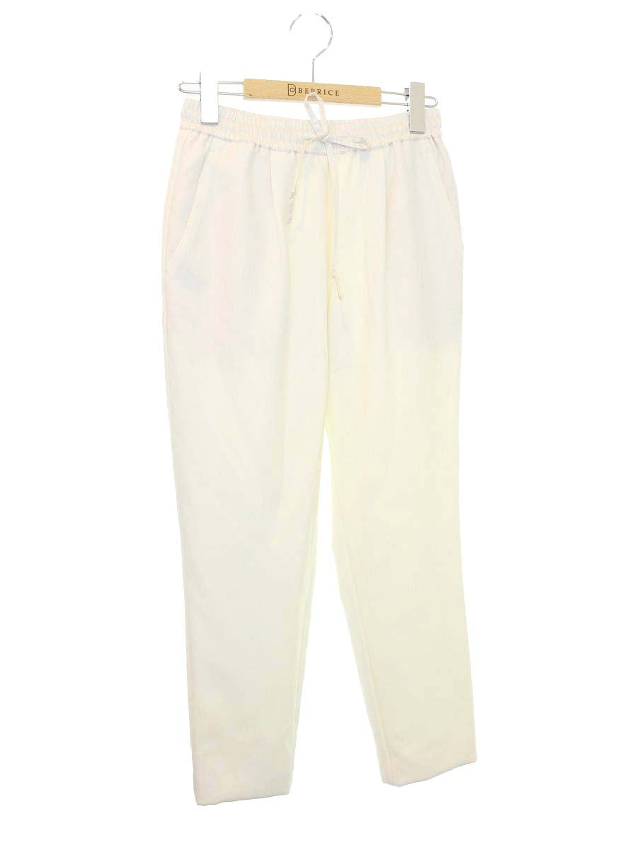 ヨリ YR2122-107AW パンツ 36 アイボリー イージーウエスト タック ITQIN2FW2R4G