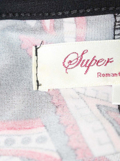 スーパービューティー ワンピース 40 ブラック/レッド ペイズリー ストレッチ素材 ITYO673K5OAK