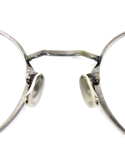 アイヴァン7285 193 眼鏡 メガネ ガンメタル シルバー チタン メタルフレーム フルリム オーバル ITW8BZRQSH02