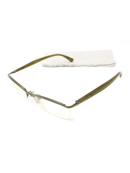 アランミクリ AL0421 メガネ カーキグリーン 0012カラー コンビフレーム スクエア IT4LP7V5Q3YK 【SALE】