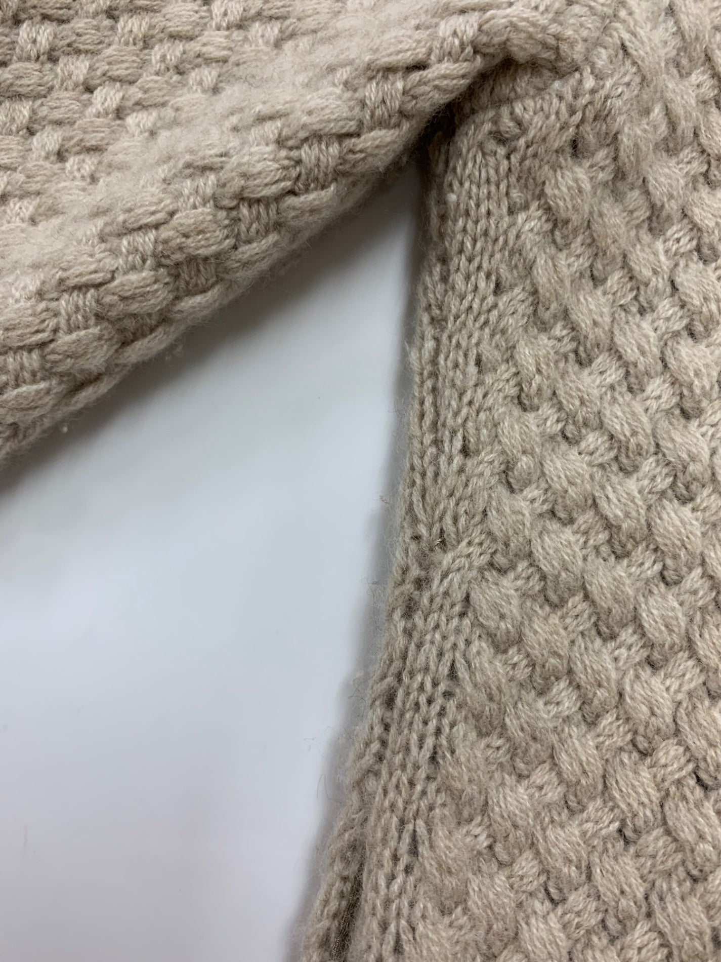 フォクシーブティック Knit Jacket Cashmere Zip 34527 カーディガン 38 ベージュ チンチラファー ITSO8AMMR1SX