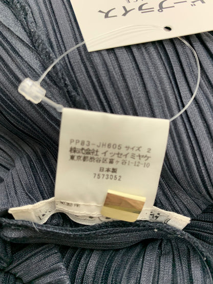 プリーツプリーズイッセイミヤケ PP83-JH605 ワンピース 2 ネイビー ノースリ ITFLDIQJ1DWM