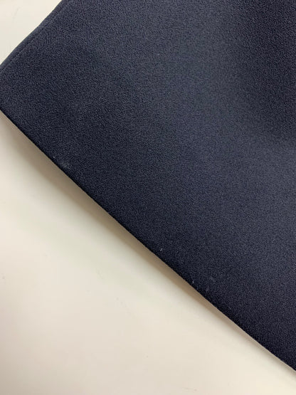 エムプルミエブラック ジョーゼットギャザースリーブミドルコート C240-005 34 ネイビー ノーカラー ITZPF2HGU7D0