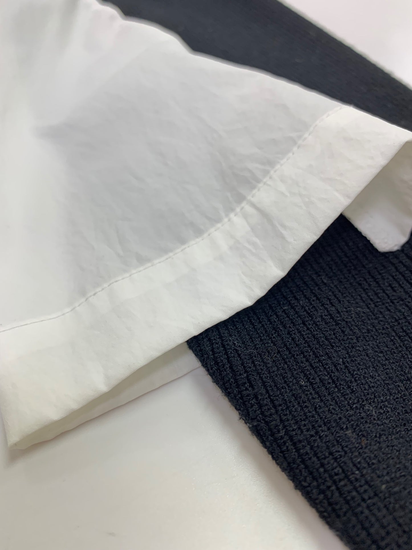 アンスリード Pocket shirt docking knit 522412600201-01 F ブラック 24aw IT6W0008ESR0