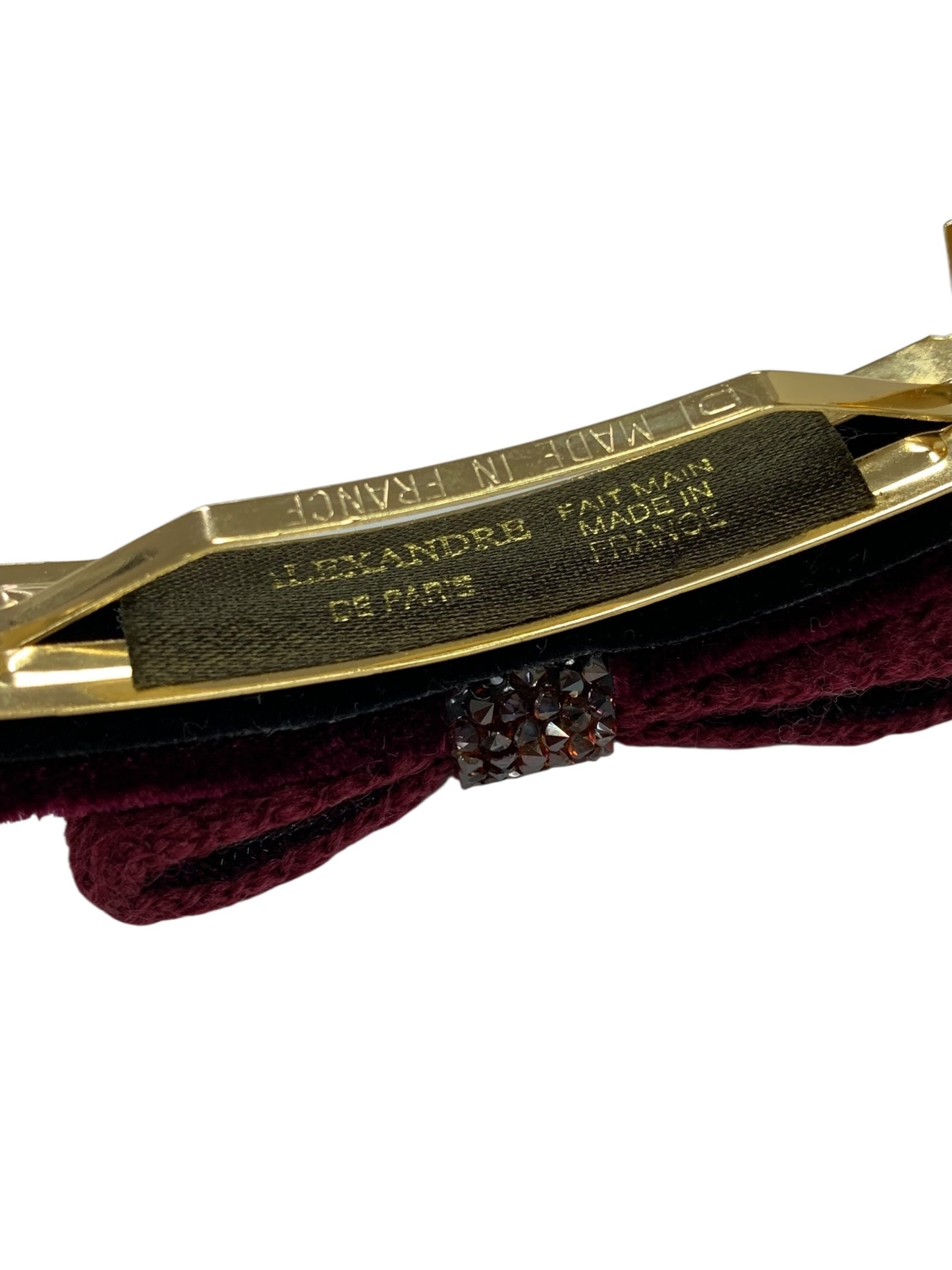 アレクサンドルドゥパリ バレッタ レッド リボン ラインストーン ニット ITJW21YXILWO 【SALE】