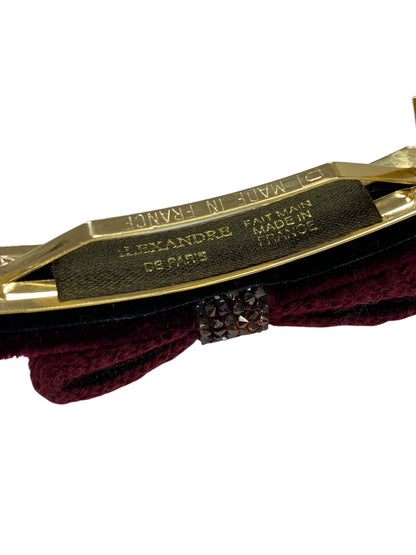 アレクサンドルドゥパリ バレッタ レッド リボン ラインストーン ニット ITJW21YXILWO 【SALE】