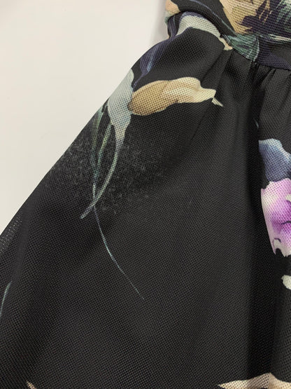 ダイアグラム 03233-32091 ワンピース 36 ブラック 花柄 ITH3HL87YVCL