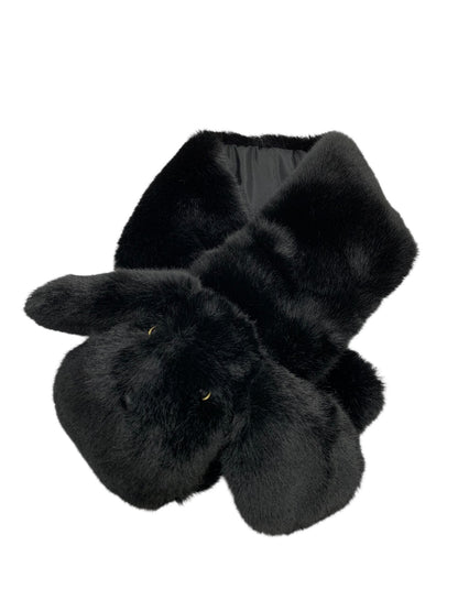 エムズグレイシー 296508 マフラー ブラック わんちゃん フェイクファー ITGUB2NMBQ48