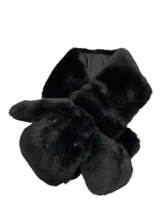 エムズグレイシー 296508 マフラー ブラック わんちゃん フェイクファー ITGUB2NMBQ48