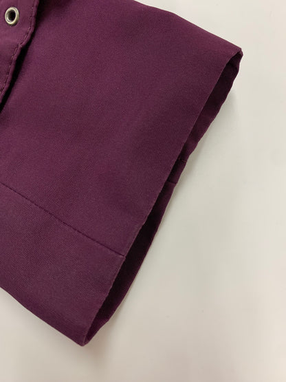 バーバリーロンドン FR368-785-36 ライナー付スタンドカラーコート 38 パープル ITUZHWFN6VKK