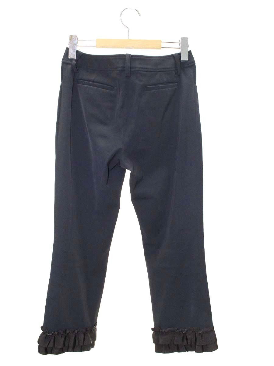 エムズグレイシー 816304 パンツ 36 ブラック フリル ITJXK8PBGYEF