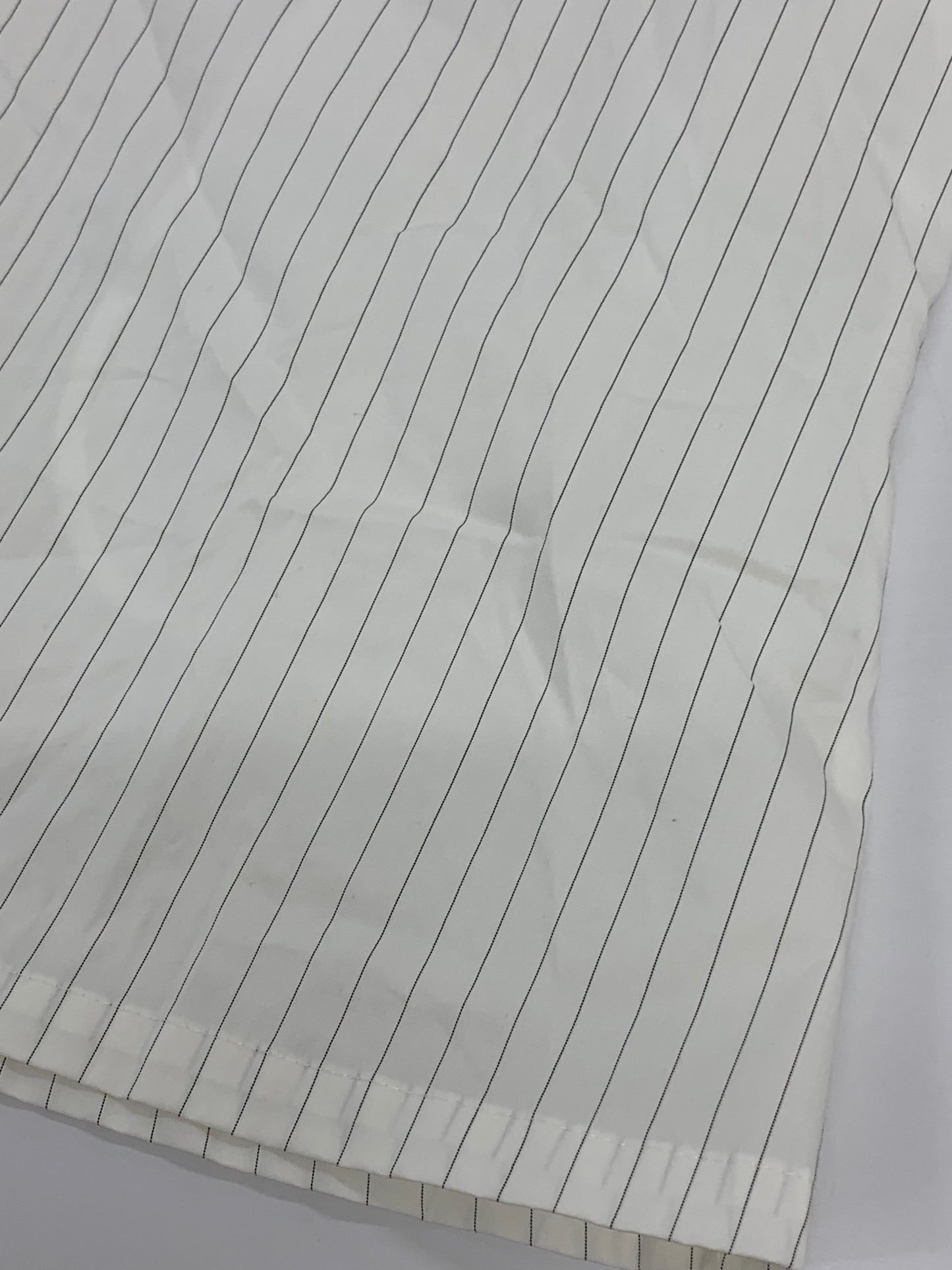 エムズグレイシー 110325 ブラウス 38 ホワイト リボン パールボタン ストライプ ITRI412VVULW