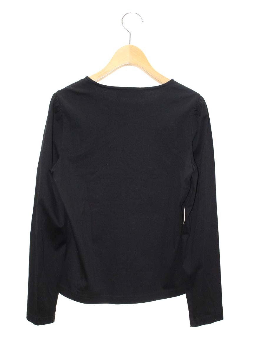 エムズグレイシー 115703 Tシャツ 38 ブラック ロゴ ハートプリント IT2YSSJN8GH3