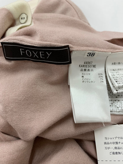 フォクシーブティック Knit Twin Primrose プリムローズ 44967 アンサンブル 38 ピンク バイカラー カーディガン ITEFJTR0UWAO