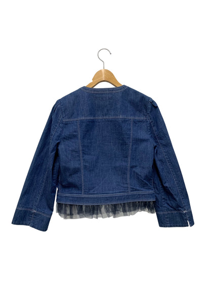 エムズグレイシー 取り外しチュール付きデニムジャケット 514304 38 ネイビー ITLWWGZHIL00 【SALE】